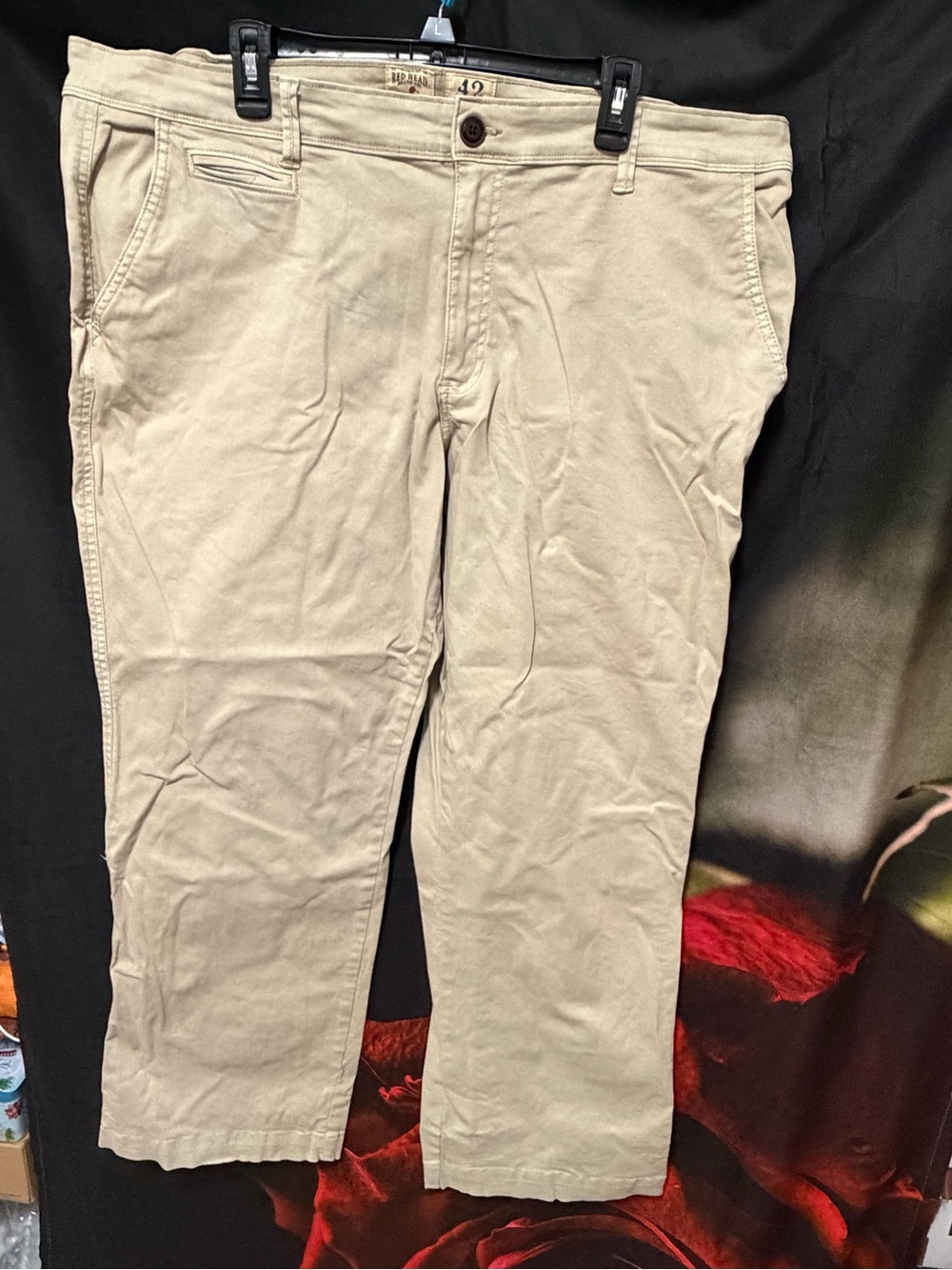 Men's Khaki Chino Pants - Classic Straight Fit